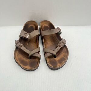Birkenstock Sandals Womens 39 US 8 Brown  Adjustable Straps Slides
